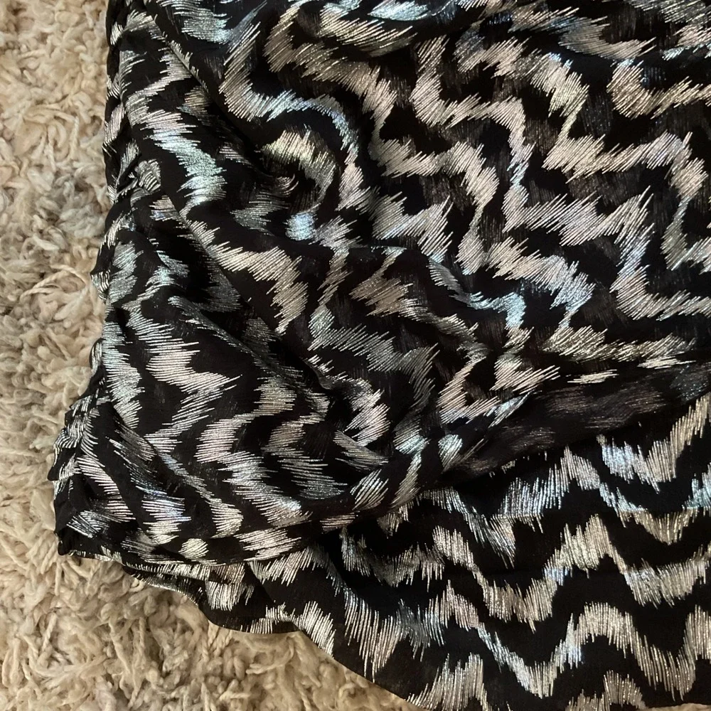 Zara metallic silver